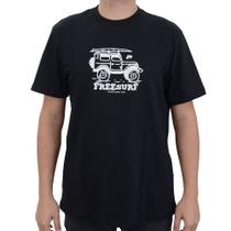 Camiseta Masculina Freesurf MC Destination Preta - 110405465 - Free Surf