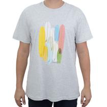 Camiseta Masculina Freesurf MC Fluid Branco Mescla - 110407