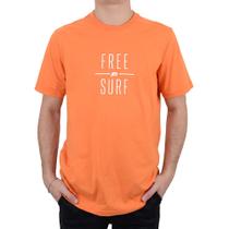 Camiseta Masculina Freesurf MC Line Laranja - 11040