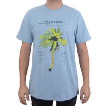 Camiseta Masculina Freesurf MC Palm Azul Claro - 1104