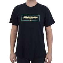 Camiseta Masculina Freesurf MC Square Preto - 1104