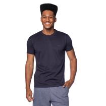 Camiseta Masculina Gangster Básica Texturizada Azul Escuro Camiseta Masculina Gangster Básica Texturizada Azul Escuro