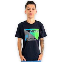 Camiseta Masculina Gangster Estampada Gola Careca