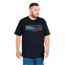 Camiseta Masculina Gangster Plus Size Bicolor