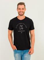 Camiseta Masculina Gato Frances Urien Preto