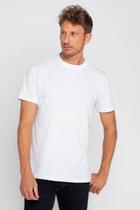 Camiseta Masculina Gola Alta Silk Polo Wear Branco