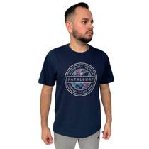 Camiseta Masculina Gola Careca Basica com Estampa Fatal Surf