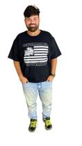 Camiseta Masculina Gola Careca Plus Size 100% Algodão Camiseta Masculina Gola Careca Plus Size 100% Algodão