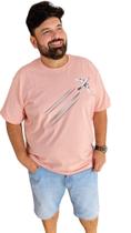 Camiseta Masculina Gola Careca Plus Size 100% Algodão