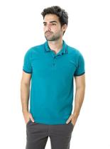 Camiseta Masculina Gola Polo Ixória Verde Piquet Gold Luxo Camiseta Masculina Gola Polo Ixória Verde Piquet Gold Luxo