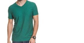 Camiseta Masculina Gola V- Habana
