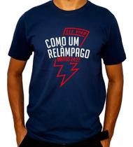 Camiseta Masculina Gospel Ele Virá Como Um Relâmpago (Mateus 24:27)