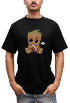 Camiseta Masculina Groot Bebe I Am Groot