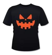 Camiseta Masculina Halloween Abóbora Camisa Dia Das Bruxas