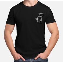 Camiseta Masculina Halloween Fantasma Boo Camisa 100% Algodão