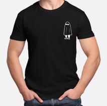 Camiseta Masculina Halloween Fantasma Mini Óculos Novidade!!