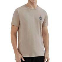 Camiseta Masculina Hering MC Regular Bege - 4F8715GEN