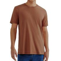 Camiseta Masculina Hering MC Regular Marrom - 0201 Camiseta Masculina Hering MC Regular Marrom - 0201
