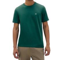 Camiseta Masculina Hering MC Regular Verde Bandeira - 4FEFWD Camiseta Masculina Hering MC Regular Verde Bandeira - 4FEFWD