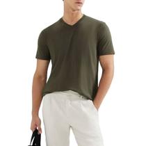 Camiseta Masculina Hering MC Regular Verde Militar - 022BNAT