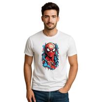 Camiseta Masculina Homem Aranha Basica 100% Algodao