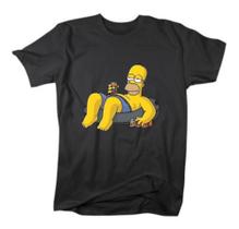 Camiseta Masculina Homer Simpsons Camisa De Desenho Camiseta Masculina Homer Simpsons Camisa De Desenho
