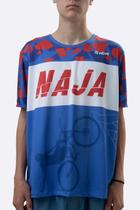 Camiseta Masculina HUPI Bike Naja Azul/Vermelho Camiseta Masculina HUPI Bike Naja Azul/Vermelho