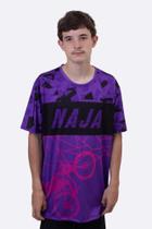Camiseta Masculina HUPI Naja Roxo/Preto Camiseta Masculina HUPI Naja Roxo/Preto