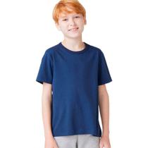 Camiseta Masculina Infantil Básica Hering Kids Azul Marinho