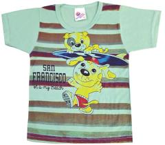Camiseta Masculina Infantil C/ Estampa Cachorro No 2