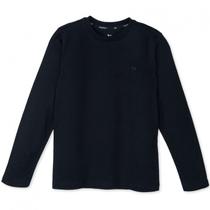 Camiseta Masculina Infantil Camisa Manga Longa Básica Suedine Estampa Pequena Charpey Confortável