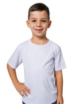 Camiseta Masculina Infantil Lisa Básica Branca - Pthirillo