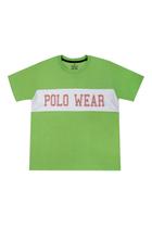 Camiseta Masculina Infantil Recorte Polo Wear Verde Claro