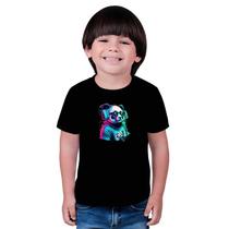 Camiseta Masculina Infatil Panda Old School Player