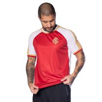Camiseta Masculina Inter Lotus Goldy Escudo Bordado Vermelha Camiseta Masculina Inter Lotus Goldy Escudo Bordado Vermelha