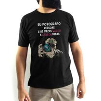 Camiseta Masculina Jason Fotógrafo Preta Camiseta Masculina Jason Fotógrafo Preta