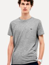 Camiseta Masculina Jérsei Algodão Pima Cinza Mescla