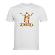 Camiseta masculina Jesus Braços abertos manga curta Exclusivo