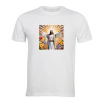 Camiseta masculina Jesus no Paraíso Manga Curta Exclusivo