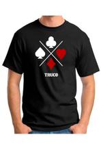 Camiseta masculina jogo truco truqueiro nipe Camiseta masculina jogo truco truqueiro nipe