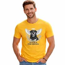Camiseta Masculina Justiça Por Orelha Causa Animal Novidade