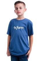 Camiseta Masculina Juvenil Texas Farm - Ctm001 - Azul Intense