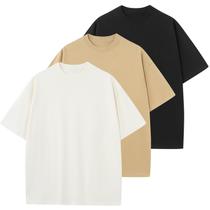 Camiseta masculina KEEPSHOWING de algodão de grandes dimensões, unissex, manga curta