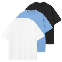 Camiseta masculina KEEPSHOWING de algodão de grandes dimensões, unissex, manga curta