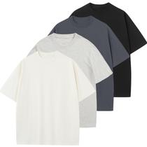 Camiseta masculina KEEPSHOWING de algodão de grandes dimensões, unissex, manga curta
