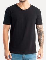 Camiseta masculina King&Joe Cotton Flex 30 Slim preta