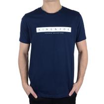 Camiseta Masculina King&Joe MC Logomania Marinho - CA2300