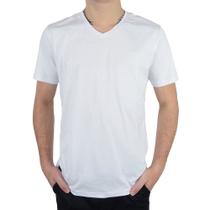 Camiseta Masculina King&Joe MC Malha Pima Branca - CA23802