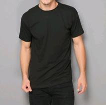 Camiseta masculina kit 2 peças manga curta gola redonda básica