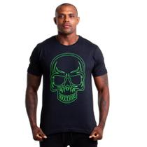 Camiseta Masculina Kvra Classic Skull Basic - Preto